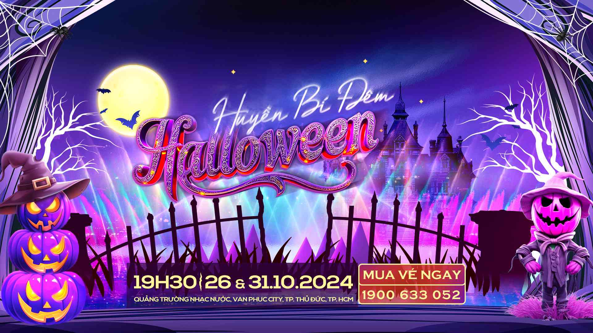 Nhạc nước vạn phúc city Haloween