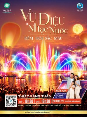 Thứ 7 xem nhạc nước tại Van Phuc City – Vũ Điệu Nhạc Nước